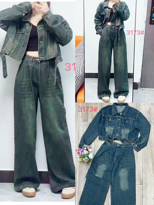 Casual women Denim Co-Ord Sets